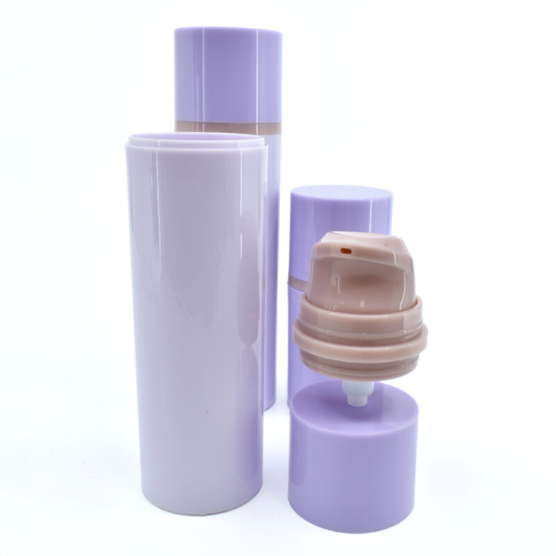 15ml, 30ml, 50ml, mono-material airless pump bottles for skincare and cosmetic