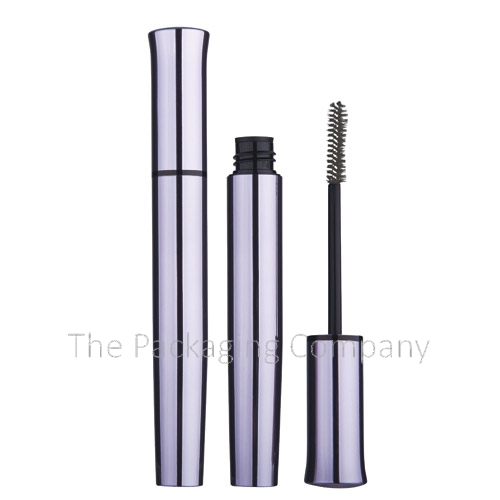 Mascara Aluminum Container custom design with PMS color, finish, & printing (silkscreen, reversed oxidation)