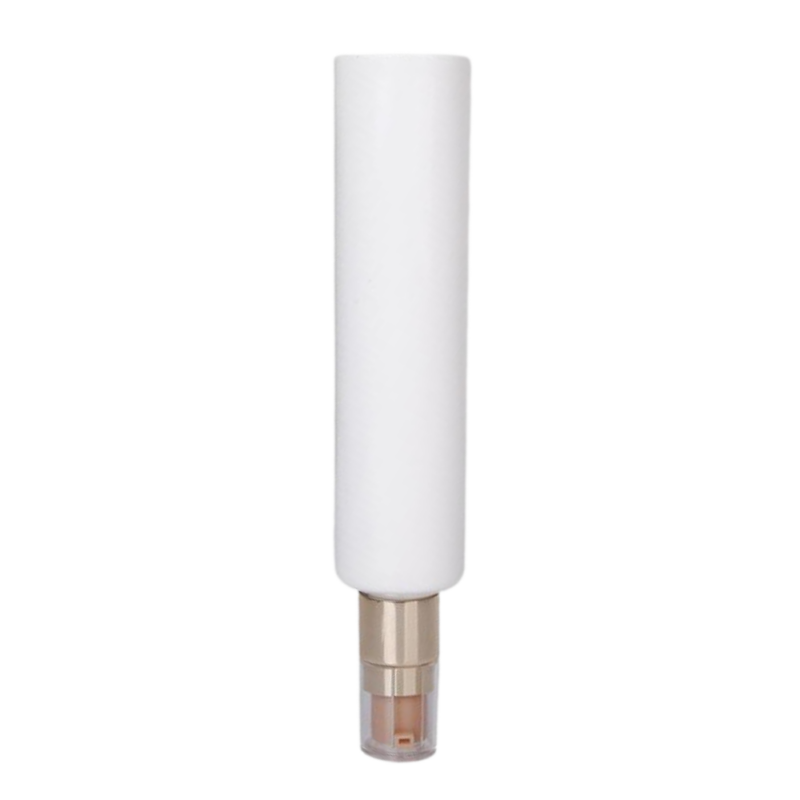 airless pcr squeeze tube, custom cosmetic tube for skincare, airless skincare tube, acrylic cap