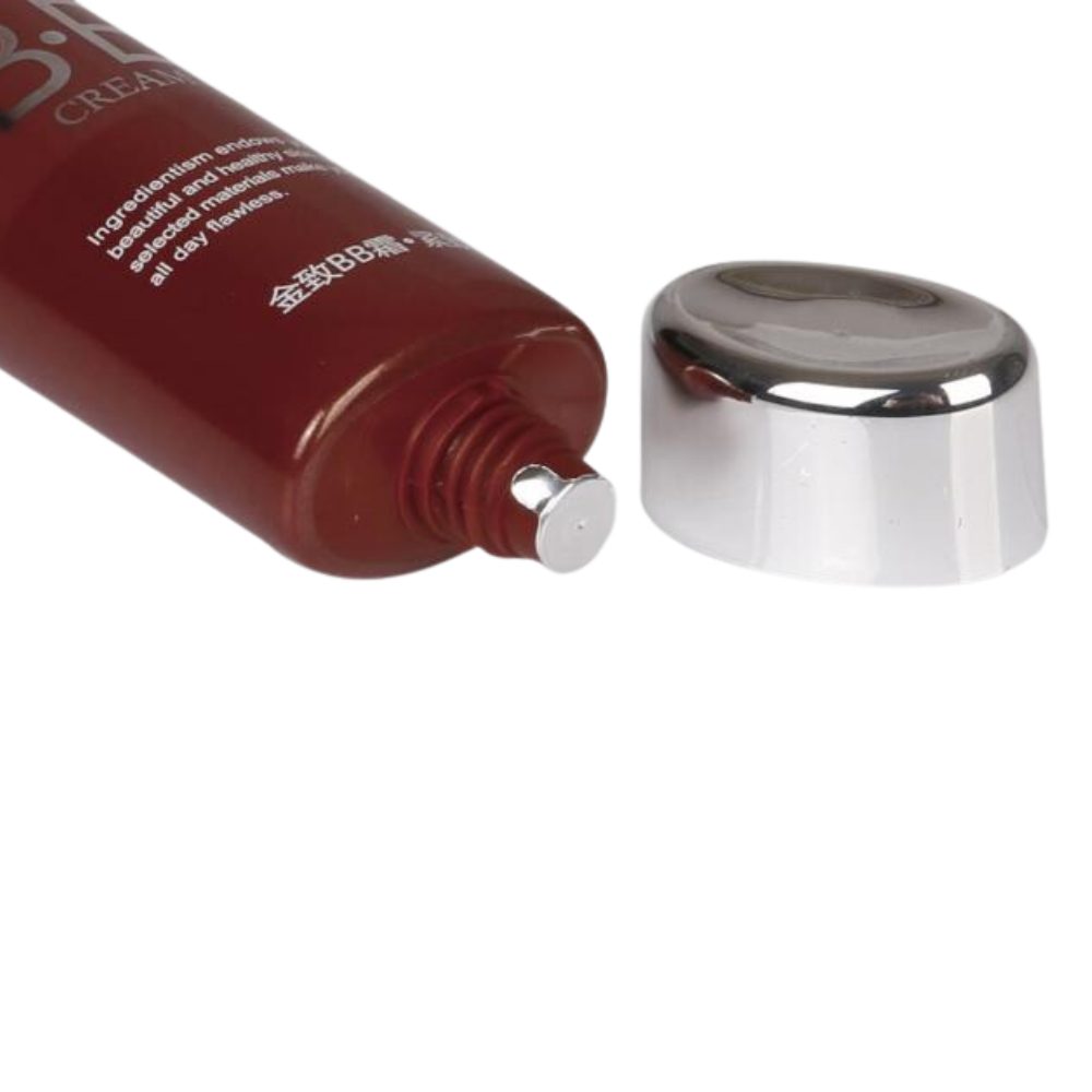 64TB-WRPE35Oval02 (3) Liquid Foundation Squeeze Tube, Oval Twist Cap, Custom Cosmetic Tube, Liquid Foundation Tube