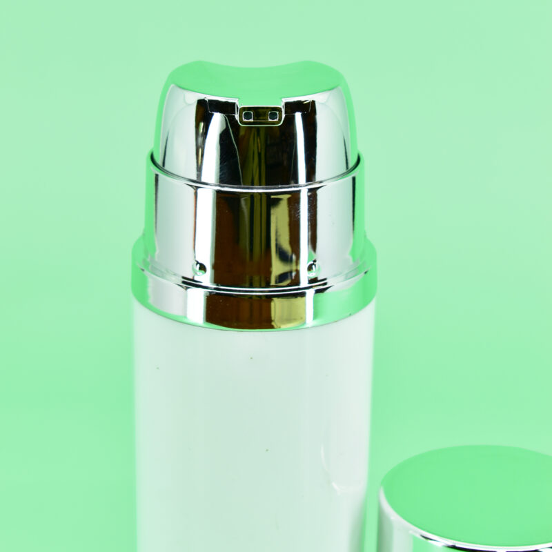 30ml Dual Chamber Airless Bottle, Single Actuator, Custom Skincare Bottle