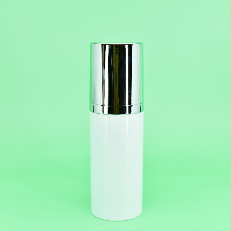 30ml Dual Chamber Airless Bottle, Single Actuator, Custom Skincare Bottle