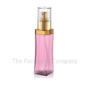 Pink Square Sprayer Pump Bottle in Polyethylene (100 ml)