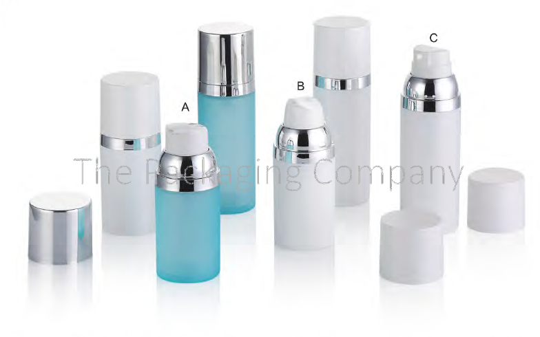 Polypropylene Airless Bottles with the capacities of 15 ml, 30 ml and 50 ml Polypropylene Airless Bottles with the capacities of 15 ml, 30 ml and 50 ml