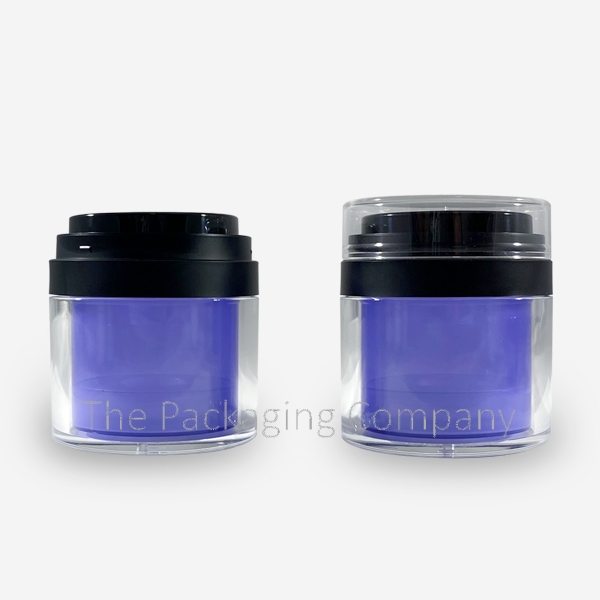 round airless jar flush